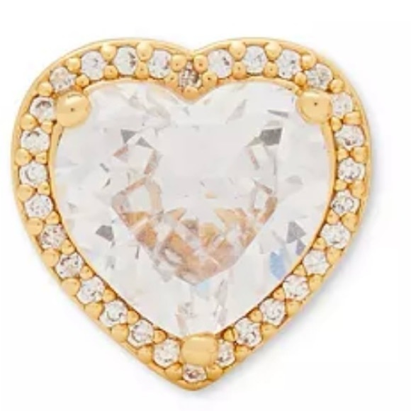 NEW Kate Spade My Love Collection Gold Heart Earrings - Picture 8 of 12